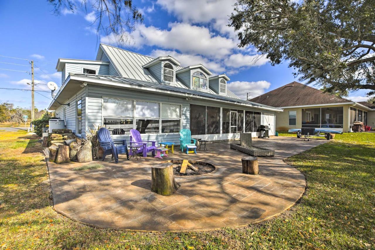 Waterfront Lake Placid Home With Dock And Fire Pit Bagian luar foto