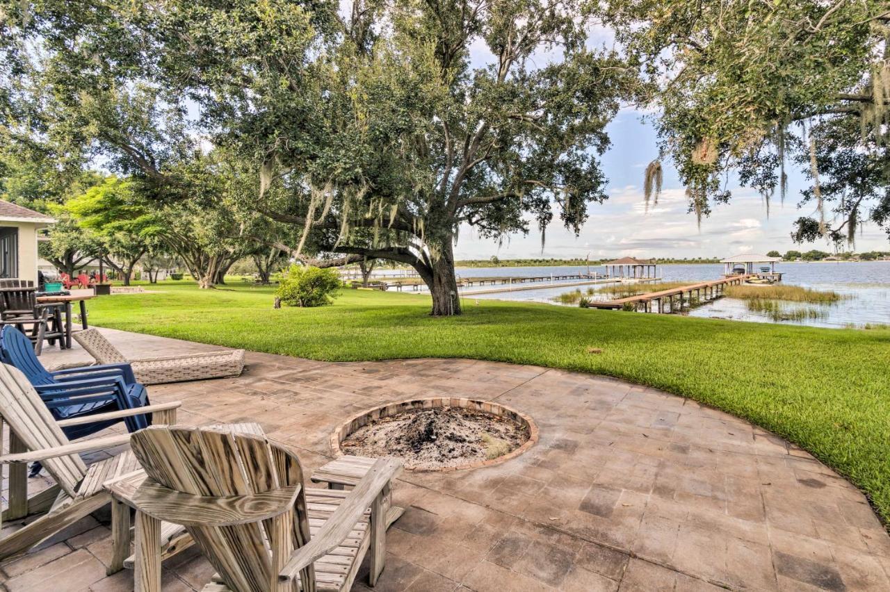 Waterfront Lake Placid Home With Dock And Fire Pit Bagian luar foto